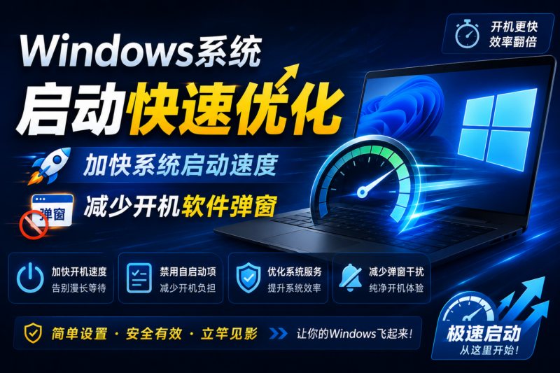 Windows系统启动快速优化，加快系统启动速度减少开机软件弹窗希信因系统资源网-原厂系统精品系统下载收集希信因系统资源网