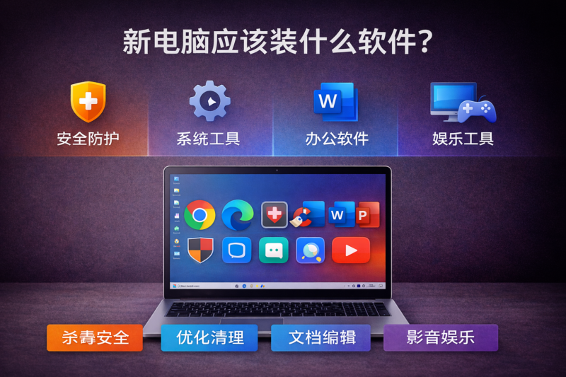 新电脑应该装一些什么软件?-宇程系统站