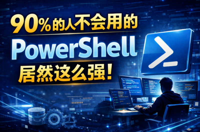 90%的人不会用的PowerShell,居然这么强!-宇程系统站