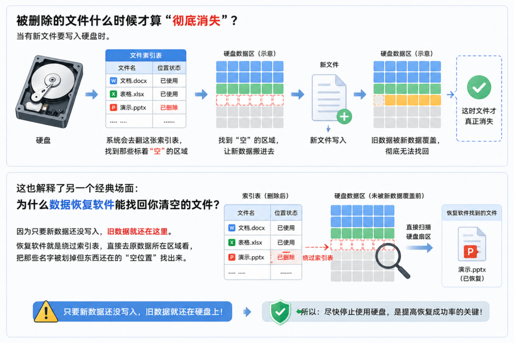 图片[3]-为什么删除文件后，硬盘空间没有立刻变大？-宇程系统站