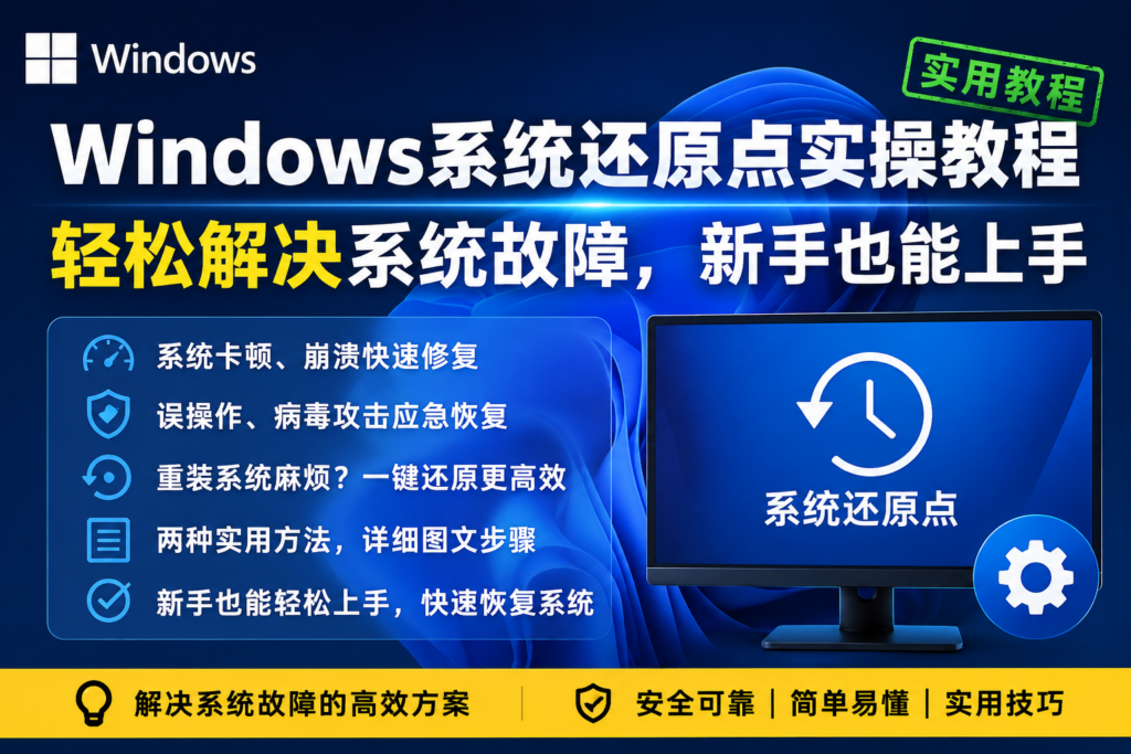 图片[1]-Windows 系统还原点实操教程：轻松解决系统故障，新手也能上手-宇程系统站