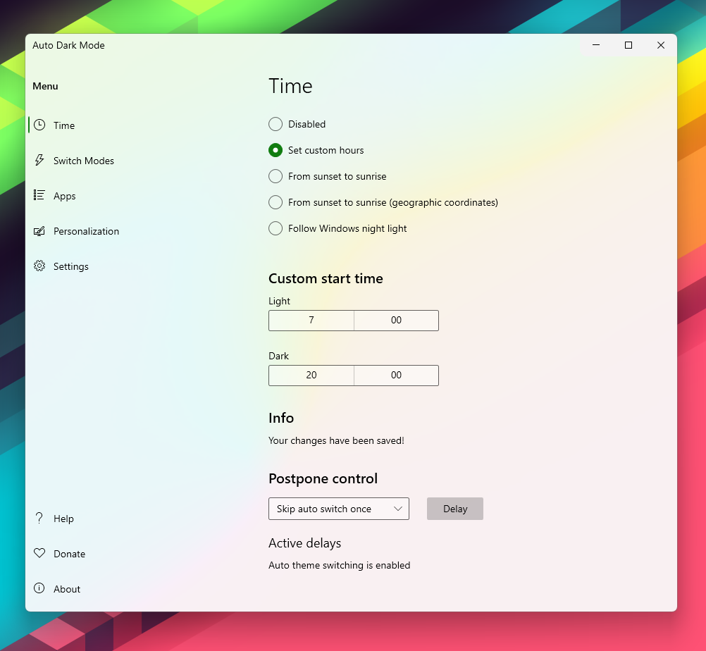 图片[1]-AutoDarkModeX(自动切换深色模式) v10.3.0.90 便携中文版-宇程系统站