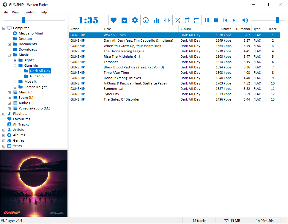 图片[1]-小巧好用的音乐播放器 VUPlayer v4.19 绿色版-宇程系统站