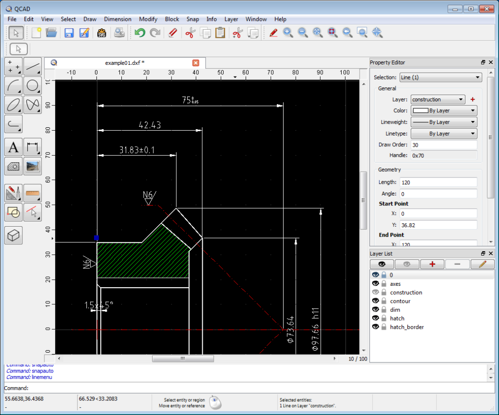 图片[1]-开源CAD绘图工具 QCAD Professional v3.32.4 中文版-宇程系统站