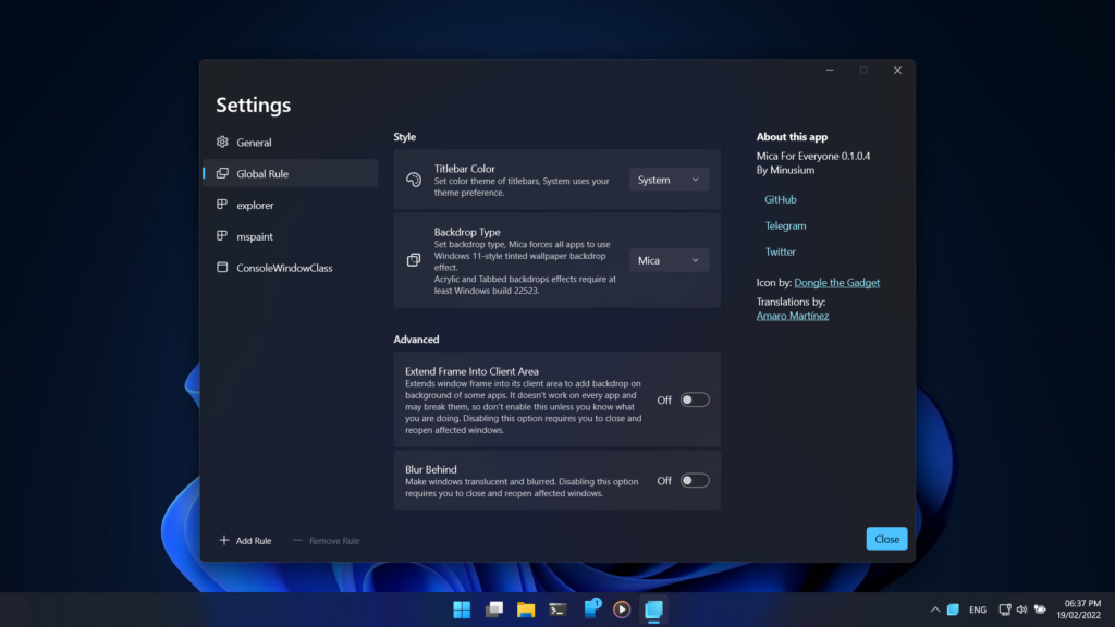 图片[2]-界面设置工具 MicaForEveryone v2.0.5.0-宇程系统站