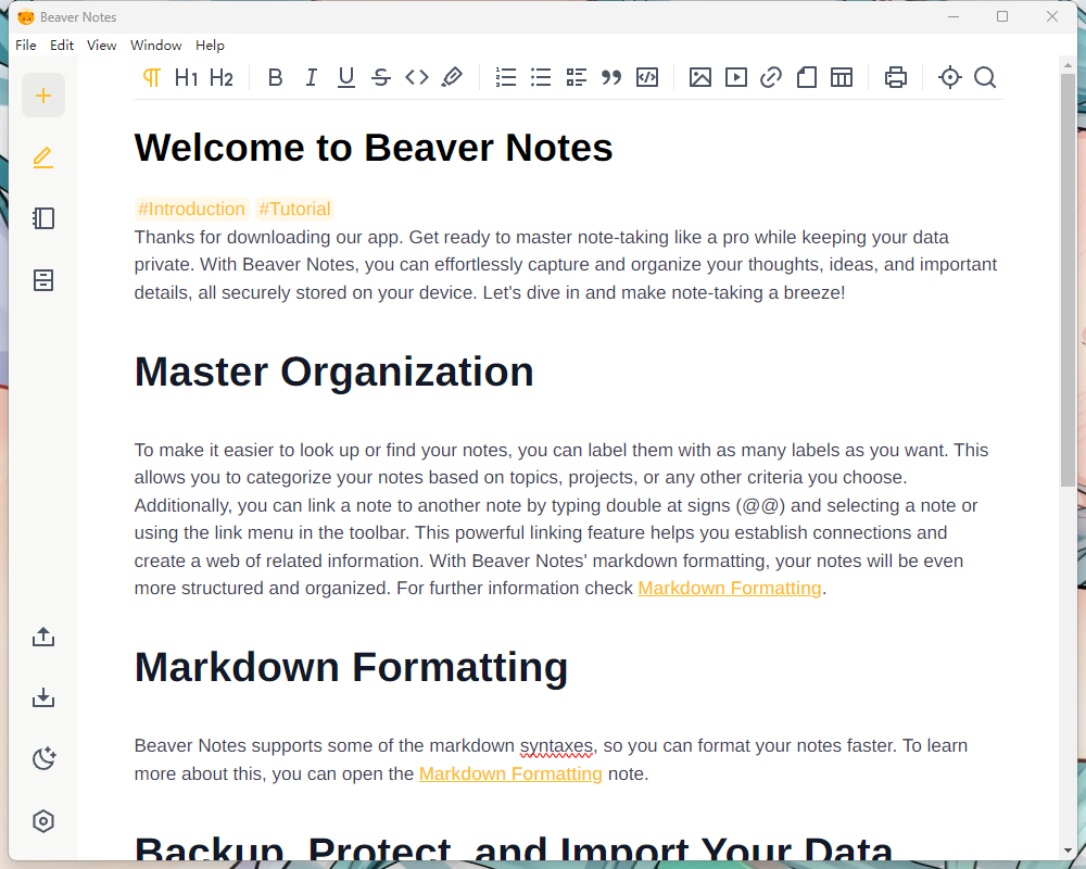 图片[1]-开源海狸笔记 Beaver Notes v4.4.0 中文免费版-宇程系统站
